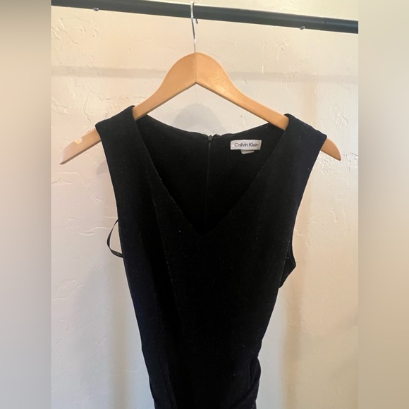 Calvin Klein Black Sparkly Jumpsuit with Pockets, Size 4 - Picture 3 of 7